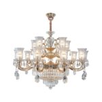 Đèn trang trí thả thân đồng pha lê K9 cao cấp 6651T15 Thành Đạt