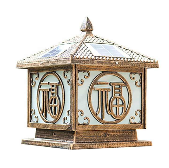 Đèn Cổng Năng Lượng Mặt Trời Trụ Cổng 15cm (TDL-CBD606)