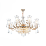 Đèn trang trí thả thân đồng pha lê K9 cao cấp 6651T8 Thành Đạt