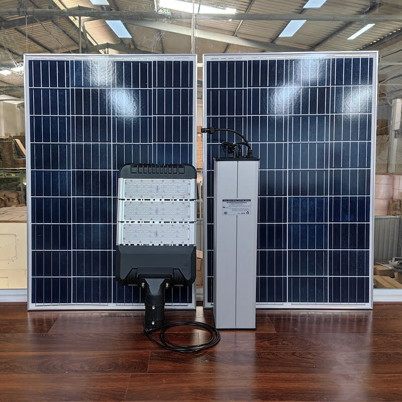 Đèn đường năng lượng mặt trời dự án 80w 100w 60ah 72ah 84ah 96ah 102ah