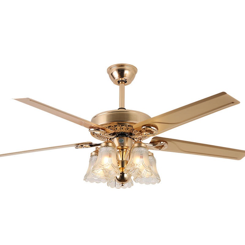 Quạt trần đèn trang trí 108 Cánh gỗ Plywood 5 Cánh
